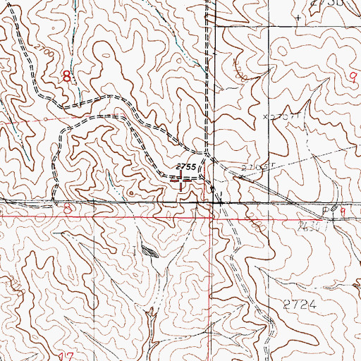 Topographic Map of 20N45E08DDAC01 Well, MT
