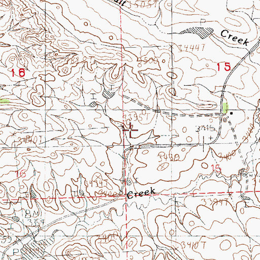 Topographic Map of 20N19E14ACDD01 Well, MT