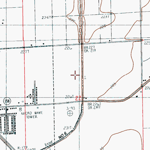 Topographic Map of Ditch Number 6, AR