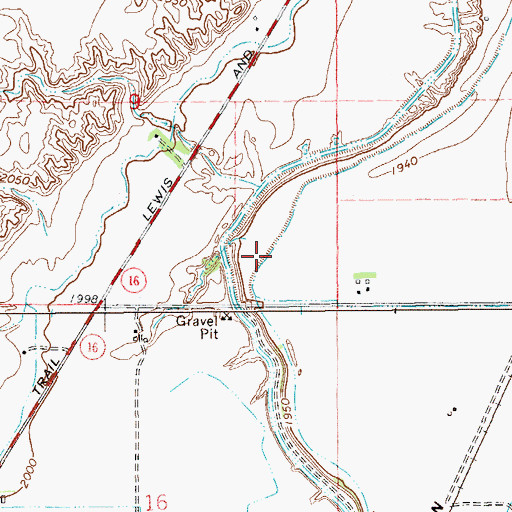 Topographic Map of 20N58E09DD__02 Well, MT