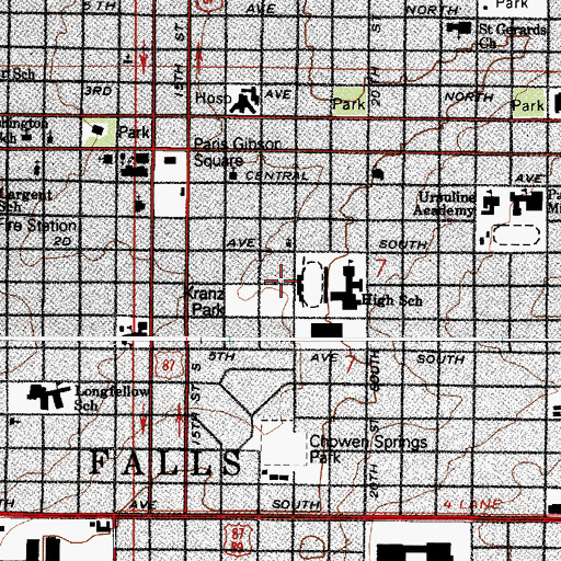 Topographic Map of 20N04E07BDCD01 Well, MT