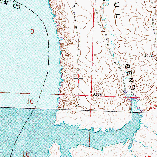 Topographic Map of 24N30E32D___01 Well, MT