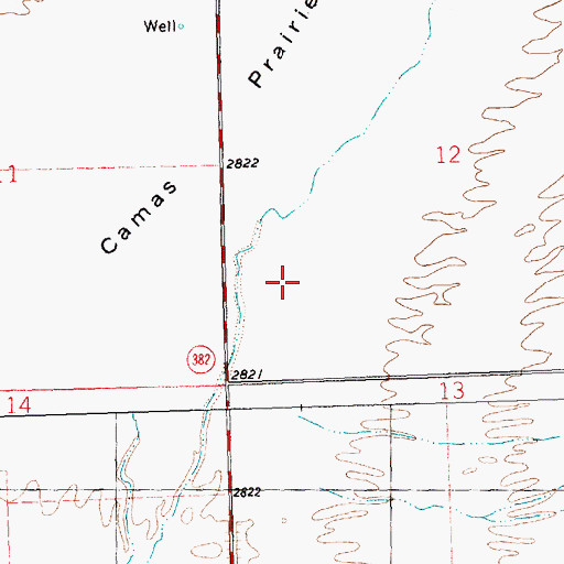 Topographic Map of 20N24W12CCA_01 Well, MT