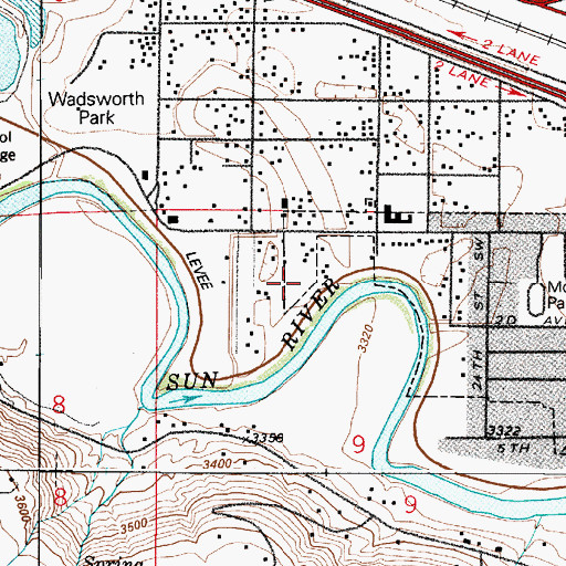 Topographic Map of 20N03E09B___01 Well, MT