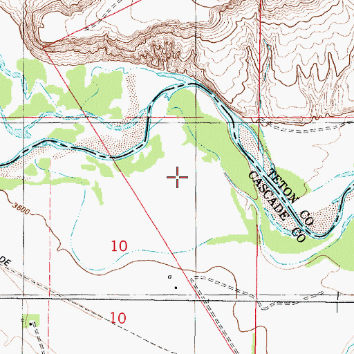 Topographic Map of 20N03W10A___01 Well, MT