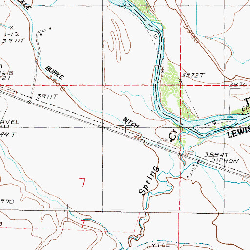 Topographic Map of 20N05W07A___01 Well, MT