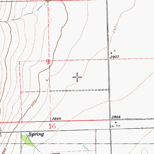 Topographic Map of 24N24W34ACD_01 Well, MT