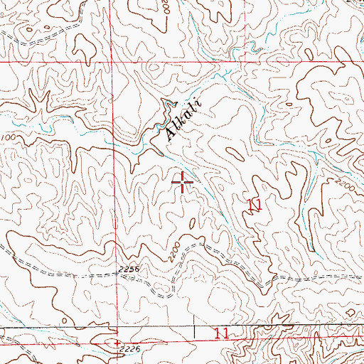 Topographic Map of 20N59E11BDC_01 Well, MT