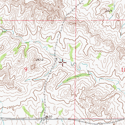 Topographic Map of 20N56E09ADCB01 Well, MT