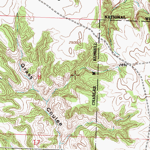 Topographic Map of 24N31E31AC__01 Well, MT