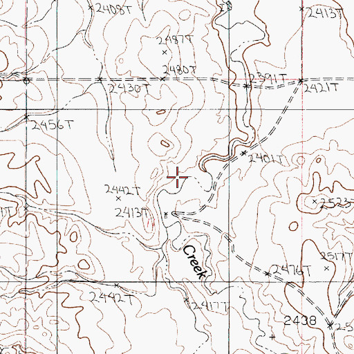 Topographic Map of 20N50E11ACCC01 Well, MT