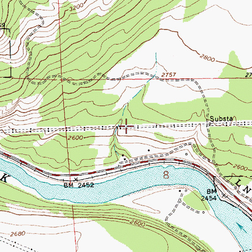Topographic Map of 20N26W08BACD01 Well, MT