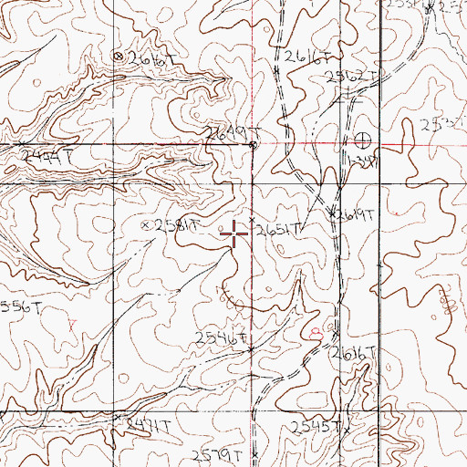 Topographic Map of 20N51E07ADAB01 Well, MT