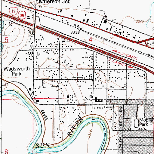 Topographic Map of 20N03E04CDAC01 Well, MT