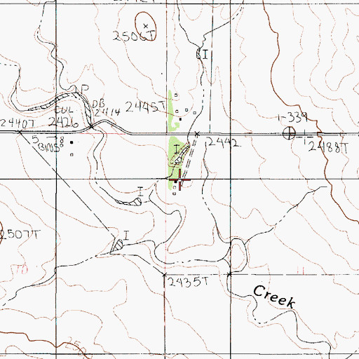 Topographic Map of 20N48E11BBCC02 Well, MT