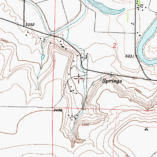 Topographic Map of 20N02E02C___01 Well, MT