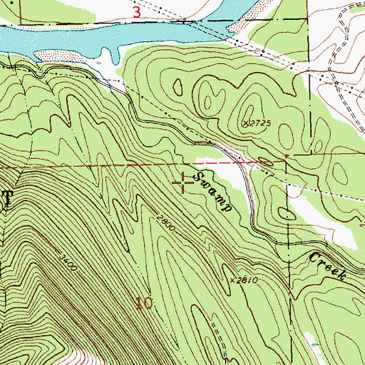 Topographic Map of 20N27W10ABAD01 Well, MT