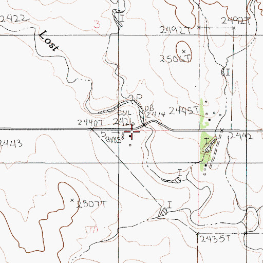 Topographic Map of 20N48E10ABAB01 Well, MT