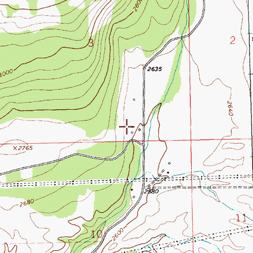 Topographic Map of 20N26W03DCDA01 Well, MT