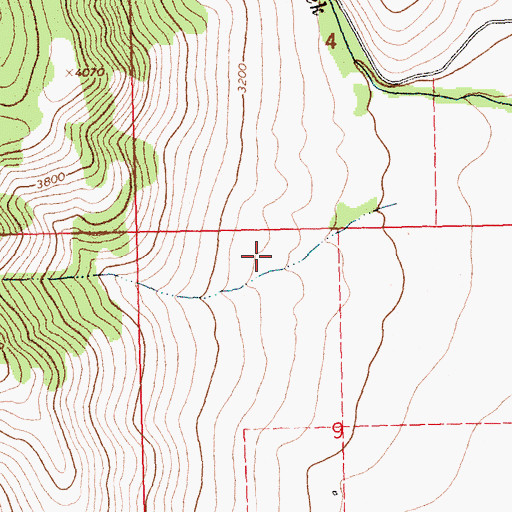 Topographic Map of 24N24W27CDCA04 Well, MT