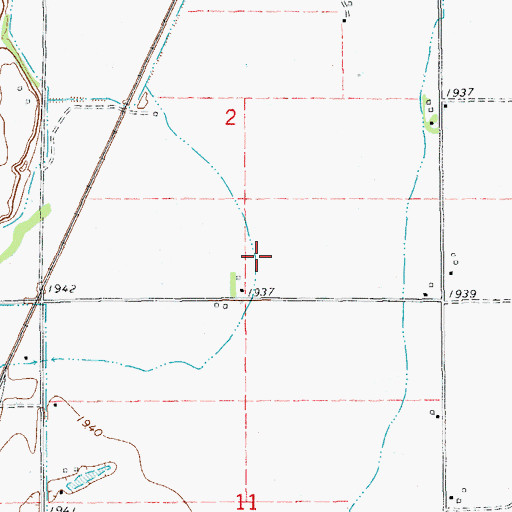 Topographic Map of 20N58E02DC__01 Well, MT