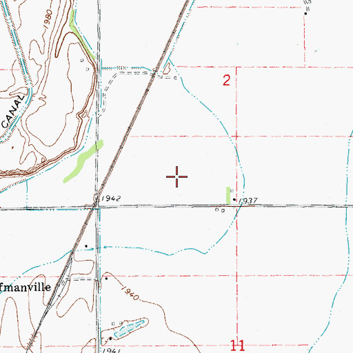 Topographic Map of 20N58E02CD__01 Well, MT