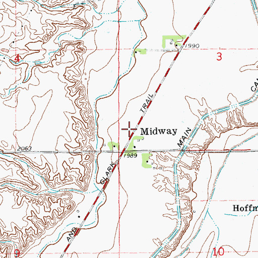 Topographic Map of 20N58E03CC__01 Well, MT