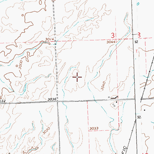 Topographic Map of 20N20W03CCA_01 Well, MT