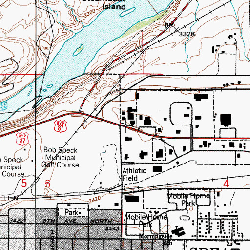 Topographic Map of 20N04E04BBCA01 Well, MT