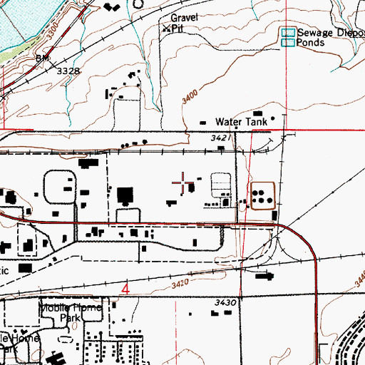 Topographic Map of 20N04E04A___01 Well, MT