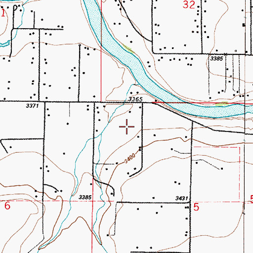Topographic Map of 20N02E05BBAC01 Well, MT