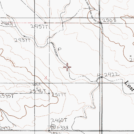 Topographic Map of 20N48E04ACDC01 Well, MT