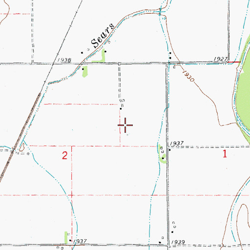 Topographic Map of 20N58E02AD__01 Well, MT