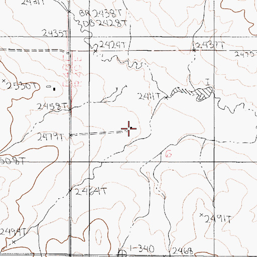 Topographic Map of 20N49E06BDBD01 Well, MT