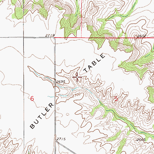 Topographic Map of 20N56E05BCAD01 Well, MT