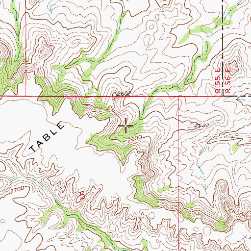Topographic Map of 20N56E05AACB01 Spring, MT