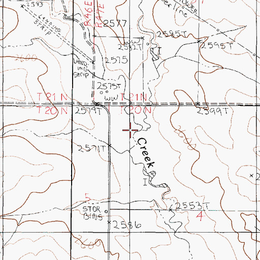 Topographic Map of 20N47E04BBBB01 Well, MT