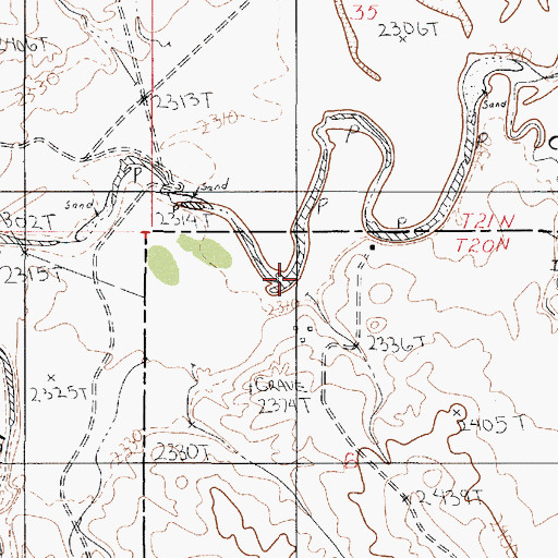 Topographic Map of 20N50E06BACD01 Well, MT