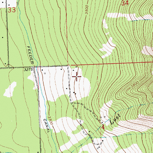 Topographic Map of 20N19W04BBA_01 Well, MT