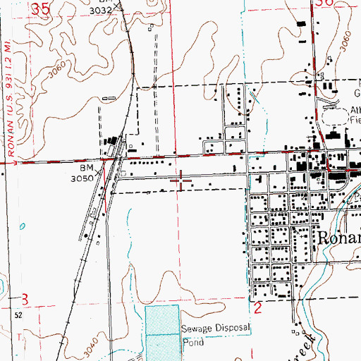 Topographic Map of 20N20W02BAB_01 Well, MT