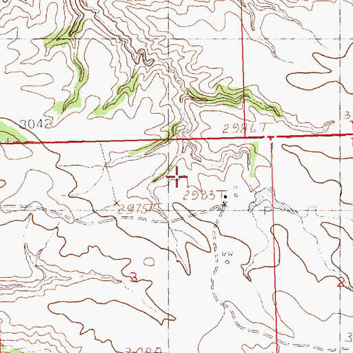 Topographic Map of 20N23E03AA__01 Well, MT