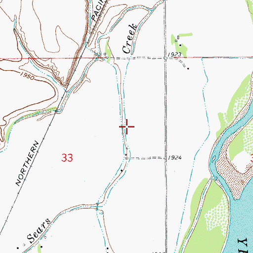 Topographic Map of 21N58E33AD__01 Well, MT