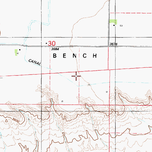 Topographic Map of 21N01W30D___01 Well, MT