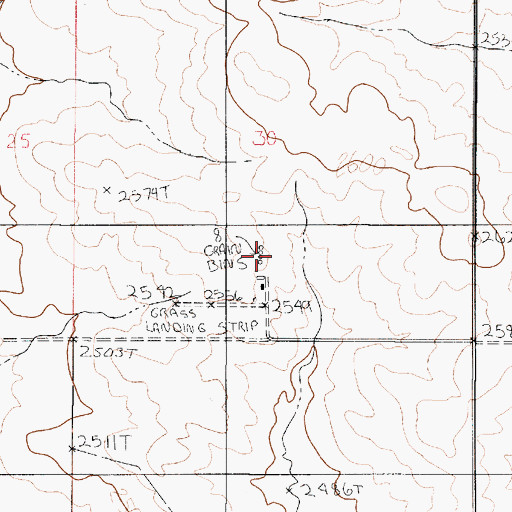 Topographic Map of 21N48E30CDAA01 Well, MT