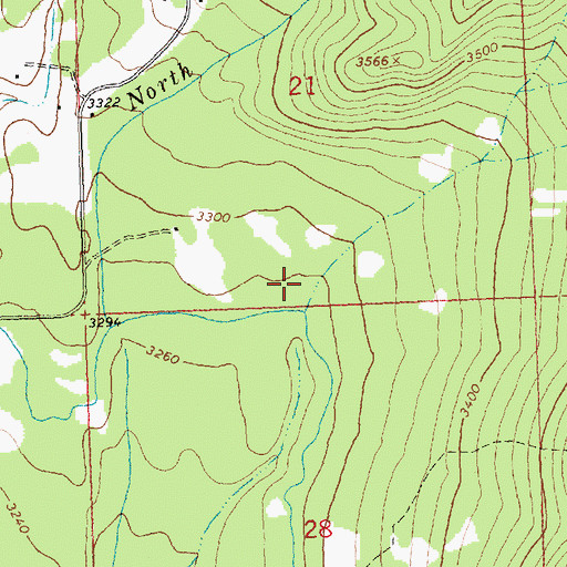 Topographic Map of 21N19W28DBBB01 Well, MT
