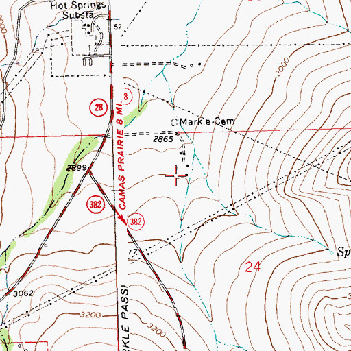 Topographic Map of 21N24W24BAC_01 Well, MT