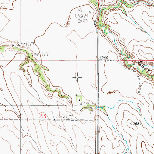 Topographic Map of 21N52E23ADC_01 Well, MT