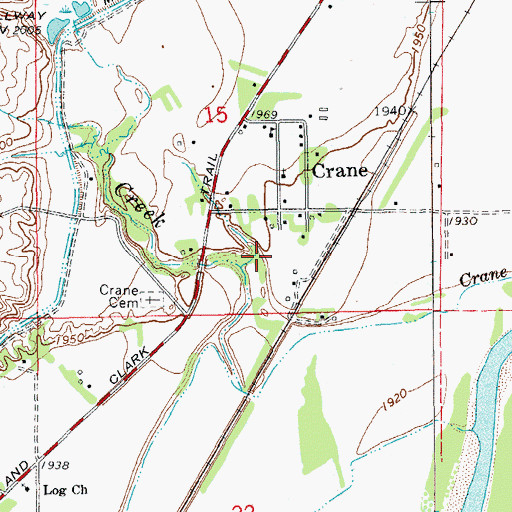 Topographic Map of 21N58E15DC__01 Well, MT