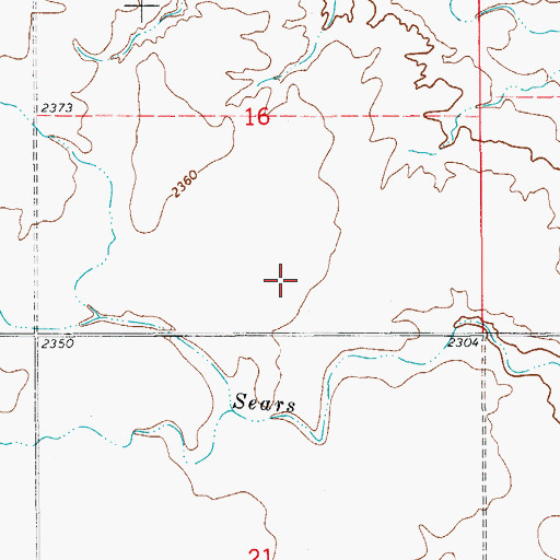 Topographic Map of 21N57E16DCCB01 Well, MT