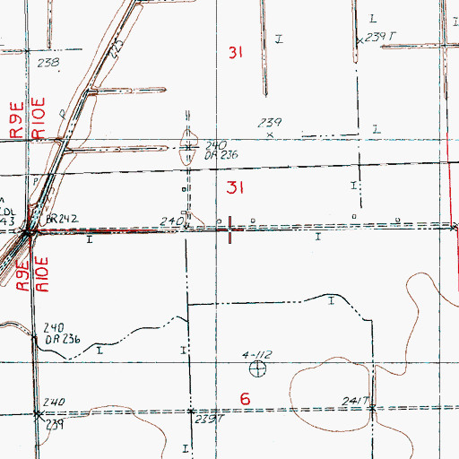 Topographic Map of Ditch Number 73, AR